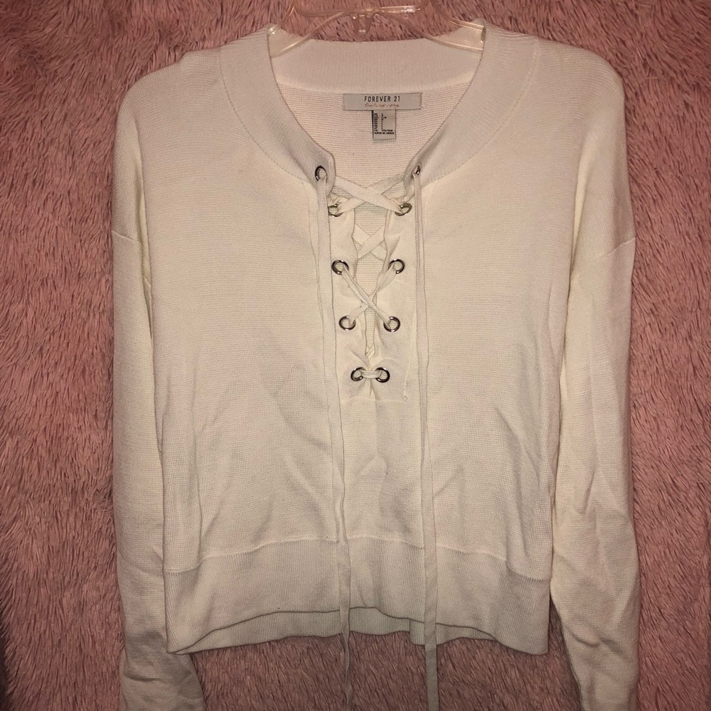Forever 21 white sweater